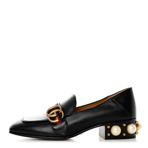 gucci peyton pearl loafer|gucci betis web pearl.